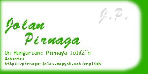 jolan pirnaga business card